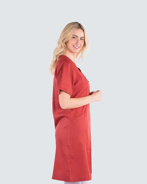 Segers Röd Klänning Tencel