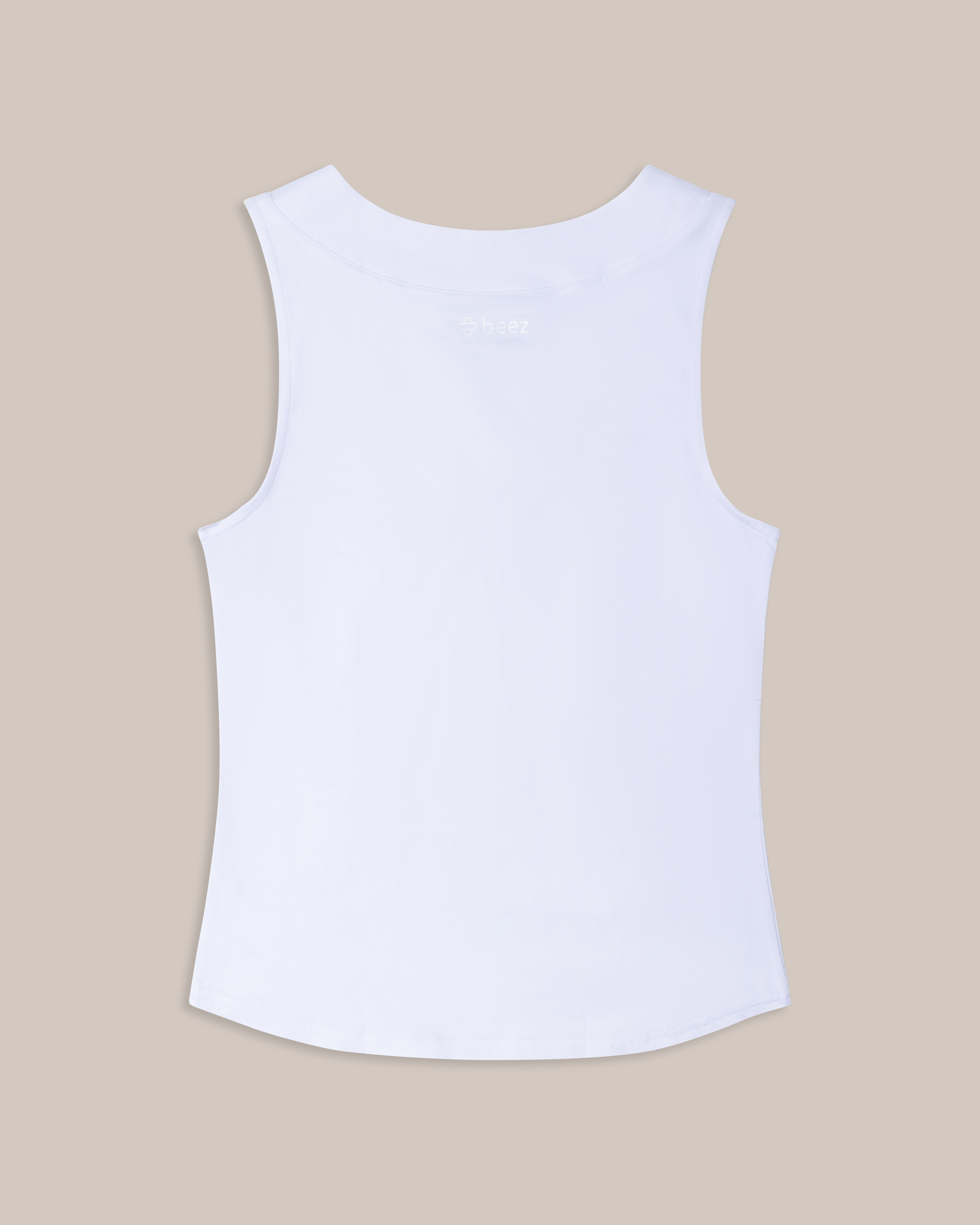 Beez Singlet V-hals Hvit 3-pakning