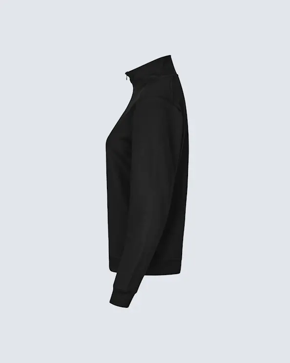 PRO Wear CARE Naisten Collegepaita ¼ Zip Musta