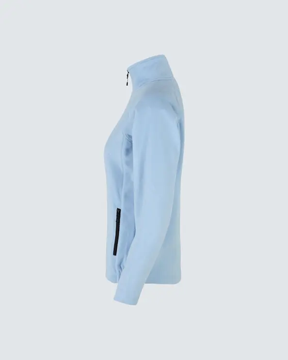ID Identity Cardigan Microfleece Dam Ljusblå