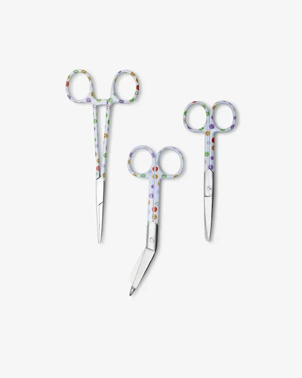 Sakser 3-pack Mønstret Happy