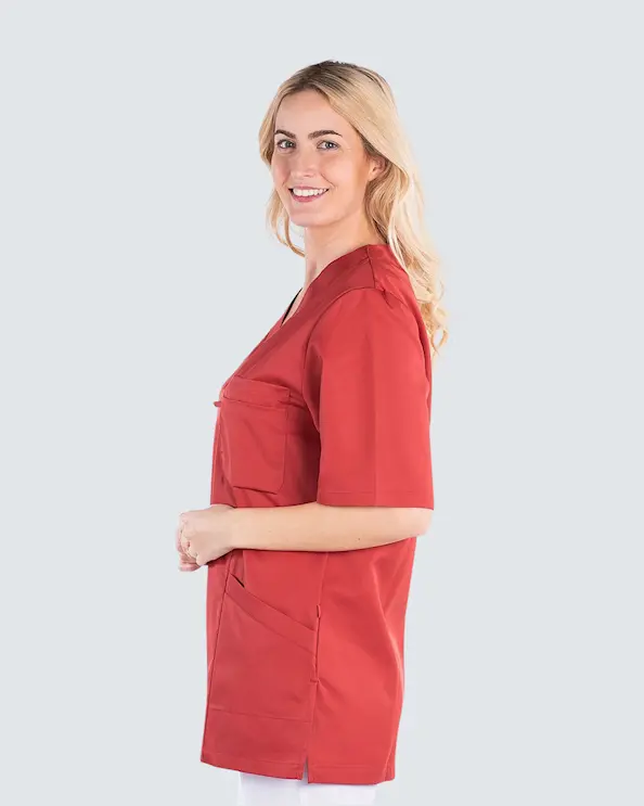 Segers Punainen Tunika Tencel Unisex