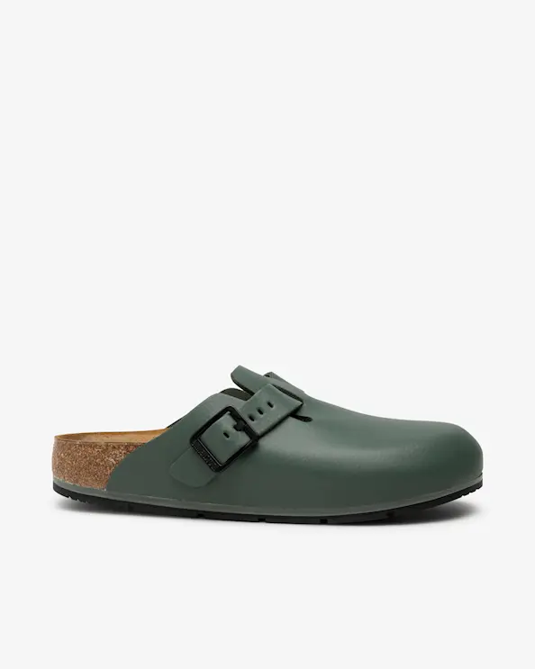 Birkenstock Boston PRO Narrow Tummanvihreä
