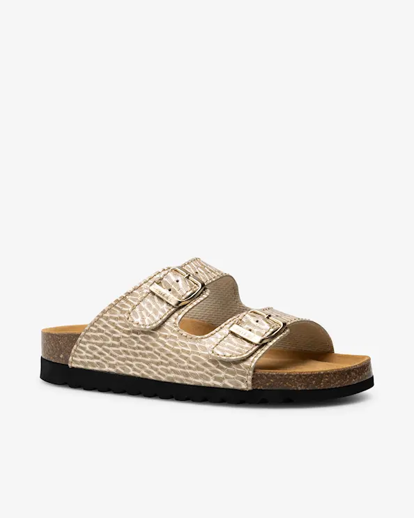 Embla 2736 Airbed Sandal Guld Mönstrad