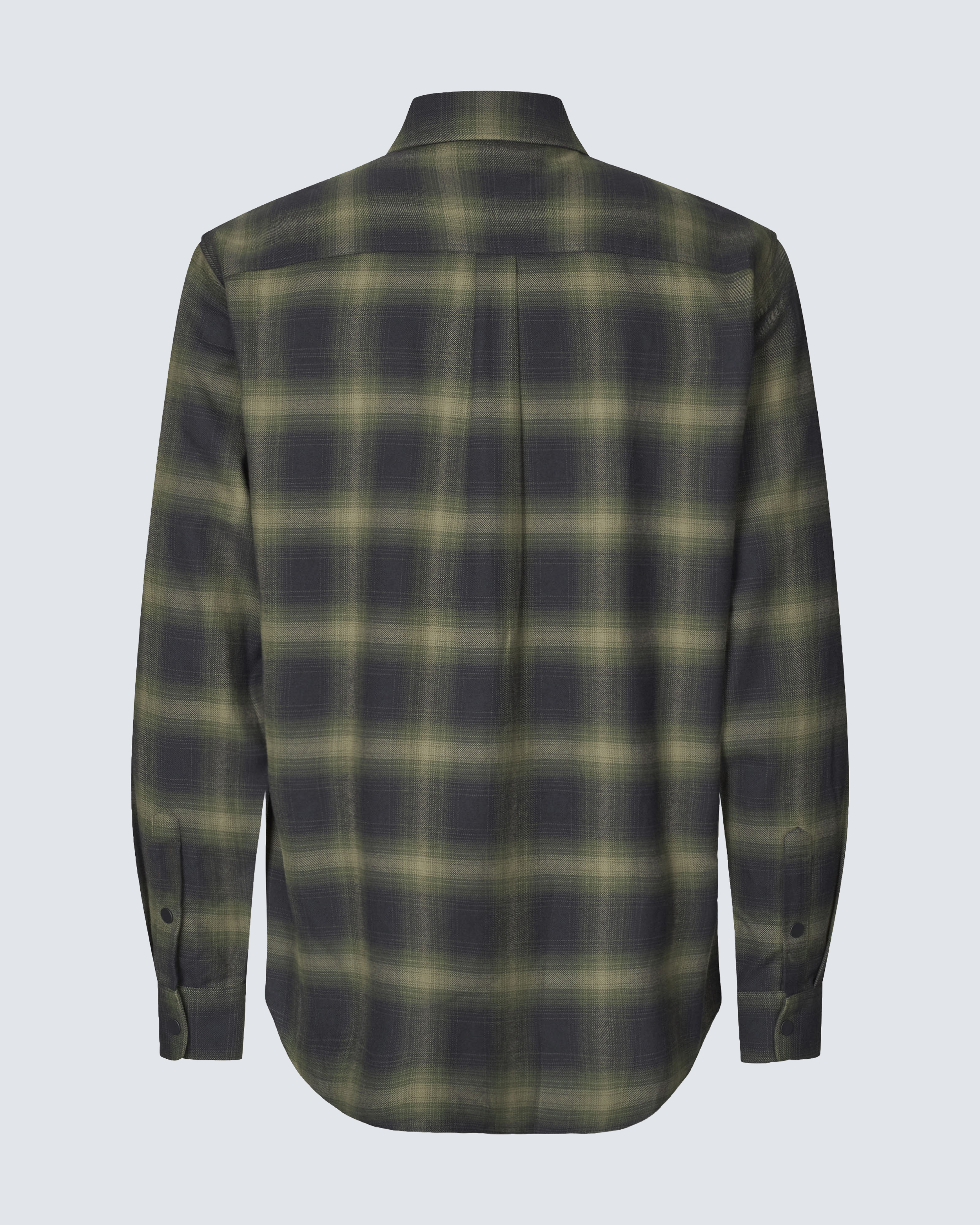 ID Seven Seas Flannelskjorte Unisex Olivengrønn