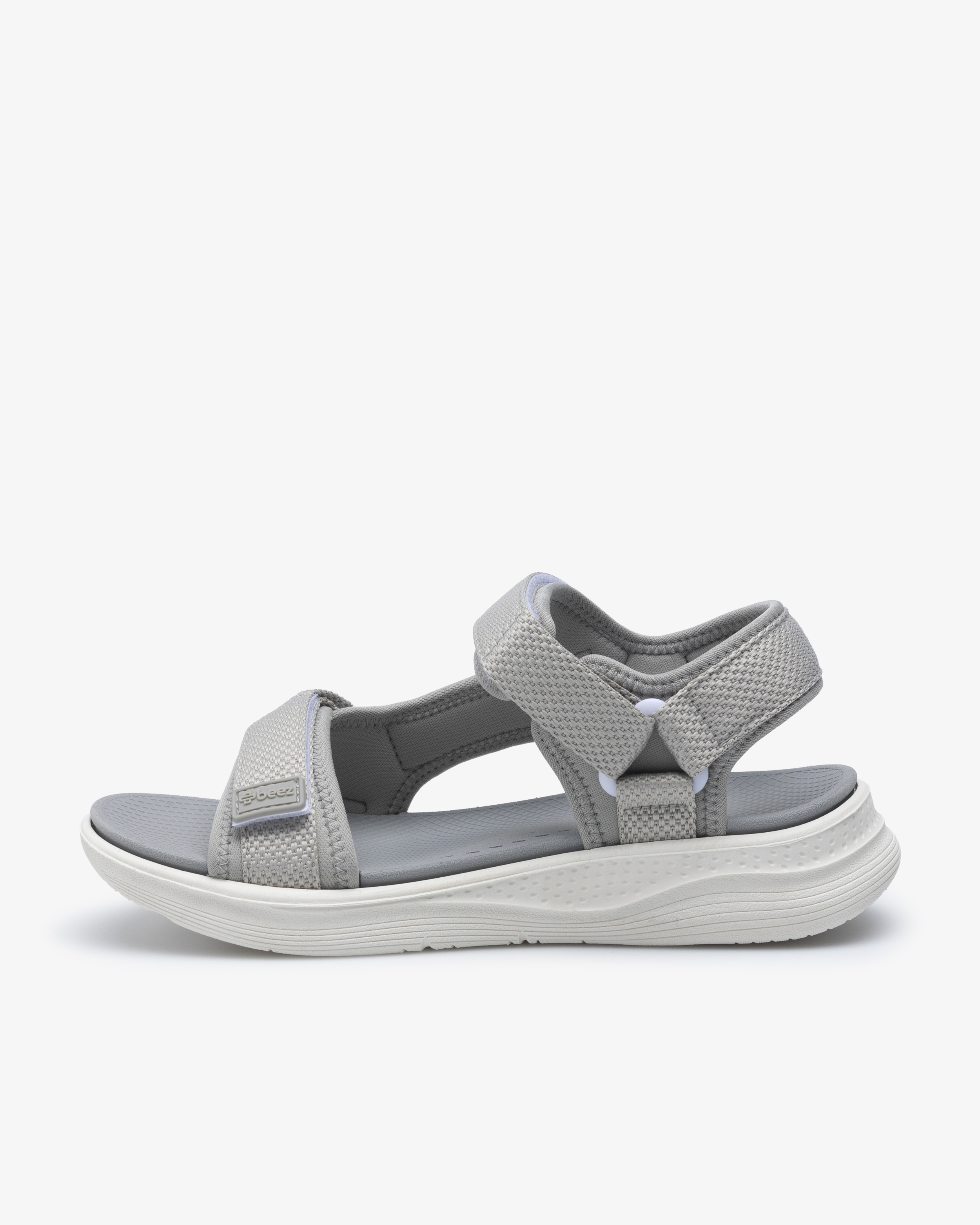 Beez Zen Velcro Sandal Grå
