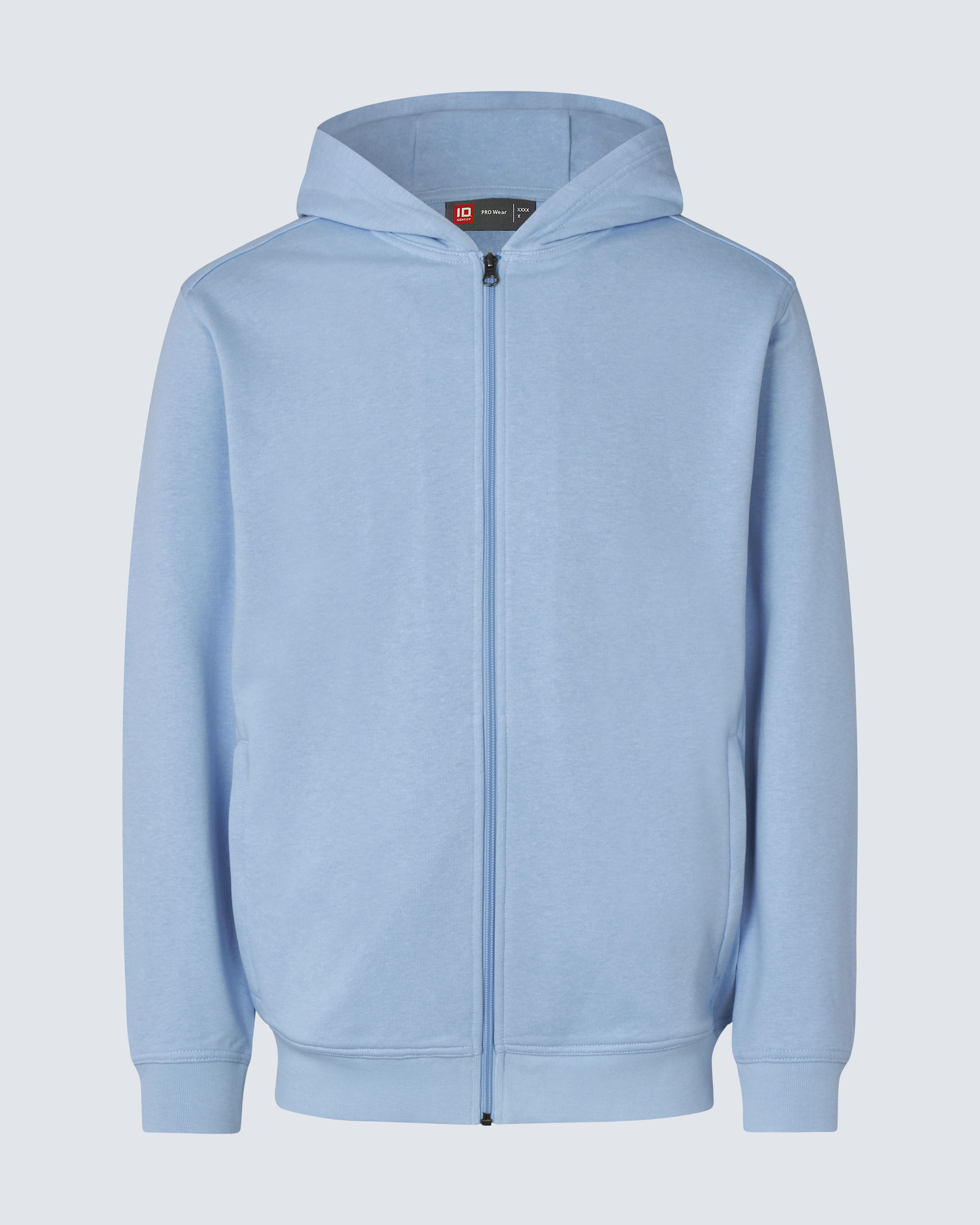 ID PRO Wear CARE Hettegenser med glidelås Herre Lysblå