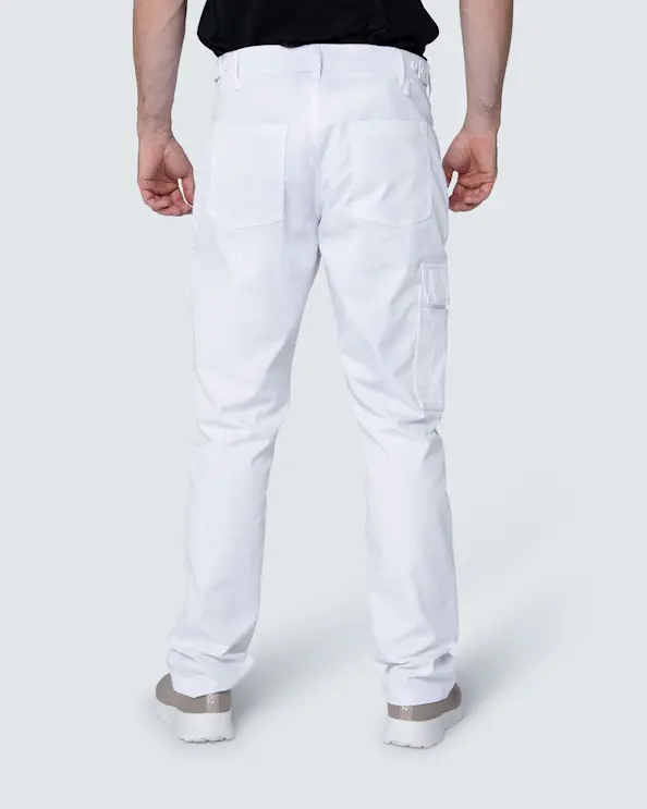 Nytello Vit Byxa med stretch Herr