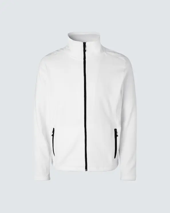 ID Identity Miesten Neuletakki Mikrofleece Valkoinen