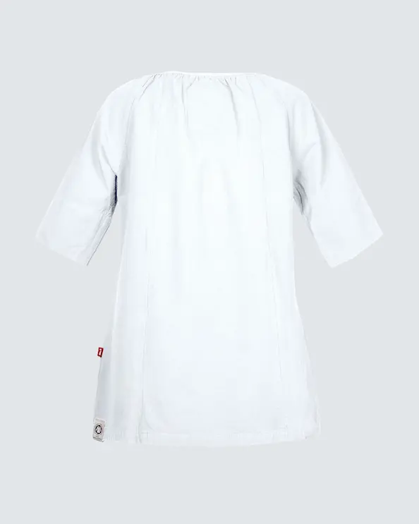 South West Cotton Crincle GOTS Valkoinen Tunika Naiset