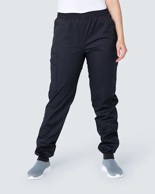 Almedahls Musta Mansettihousut Unisex