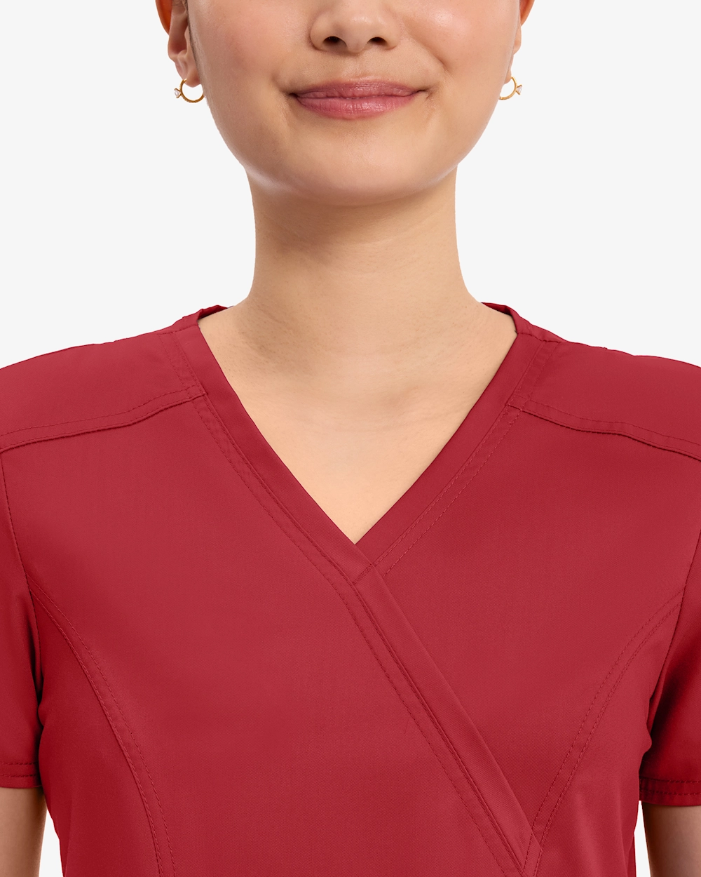 Cherokee Revolution Mock Wrap Top WWE610 Punainen