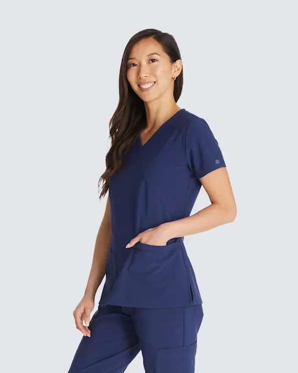 Dickies Essentials Mock Wrap Top DKE625 Laivastonsininen