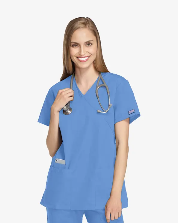 Cherokee Originals Mock Wrap Top WWE4801 Hellblau