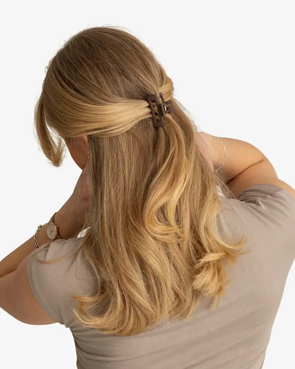 Léonie Hårspange Mini 2-pak Sjokolade