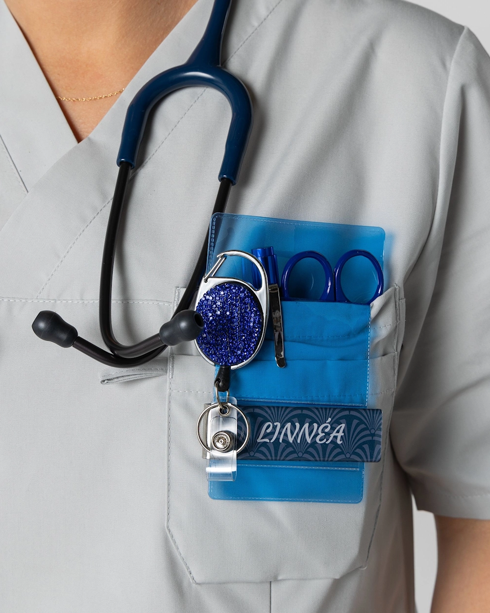 Jojo Kortholder Glitter Blå