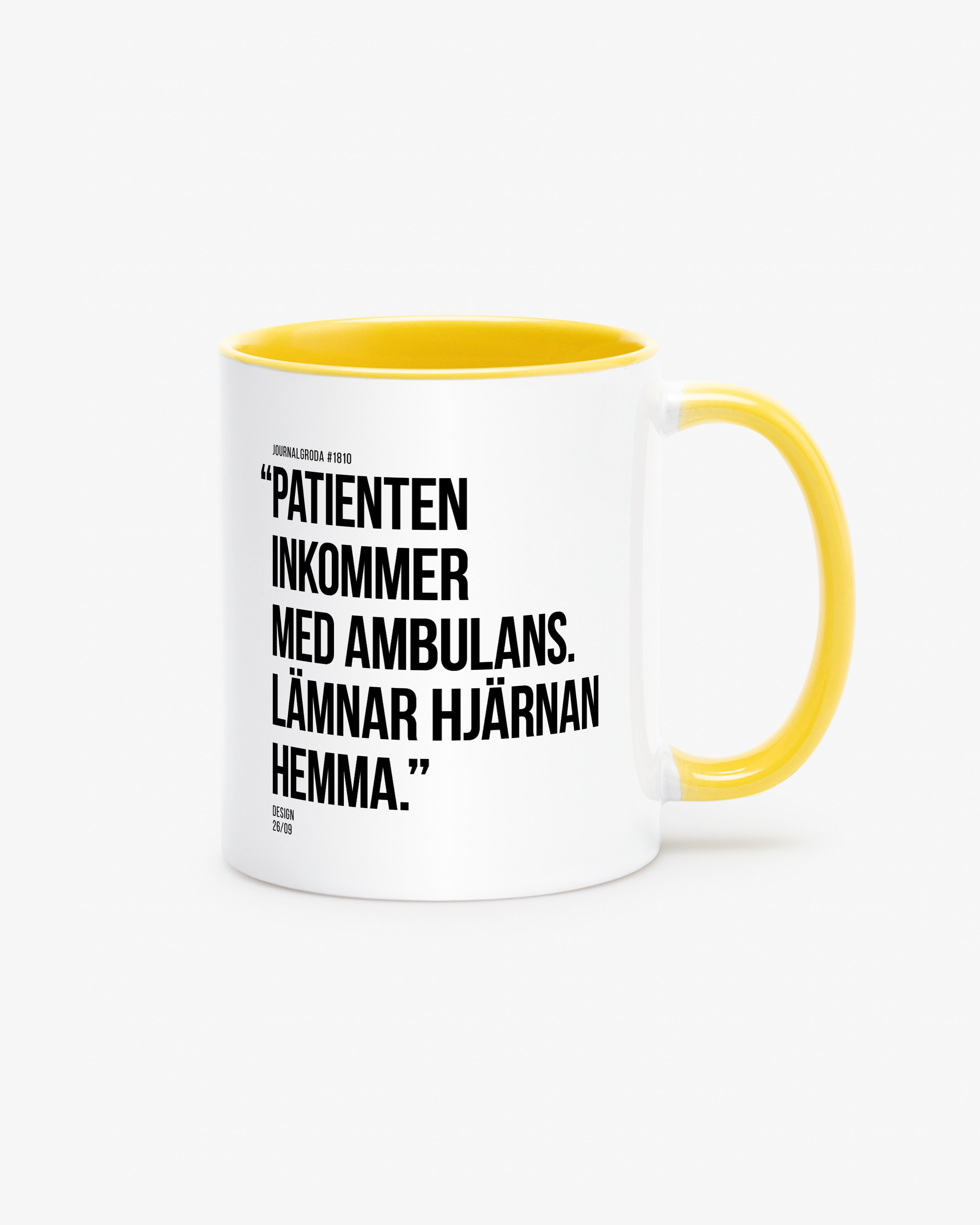 Journalgrodor Mugg #3 Gul