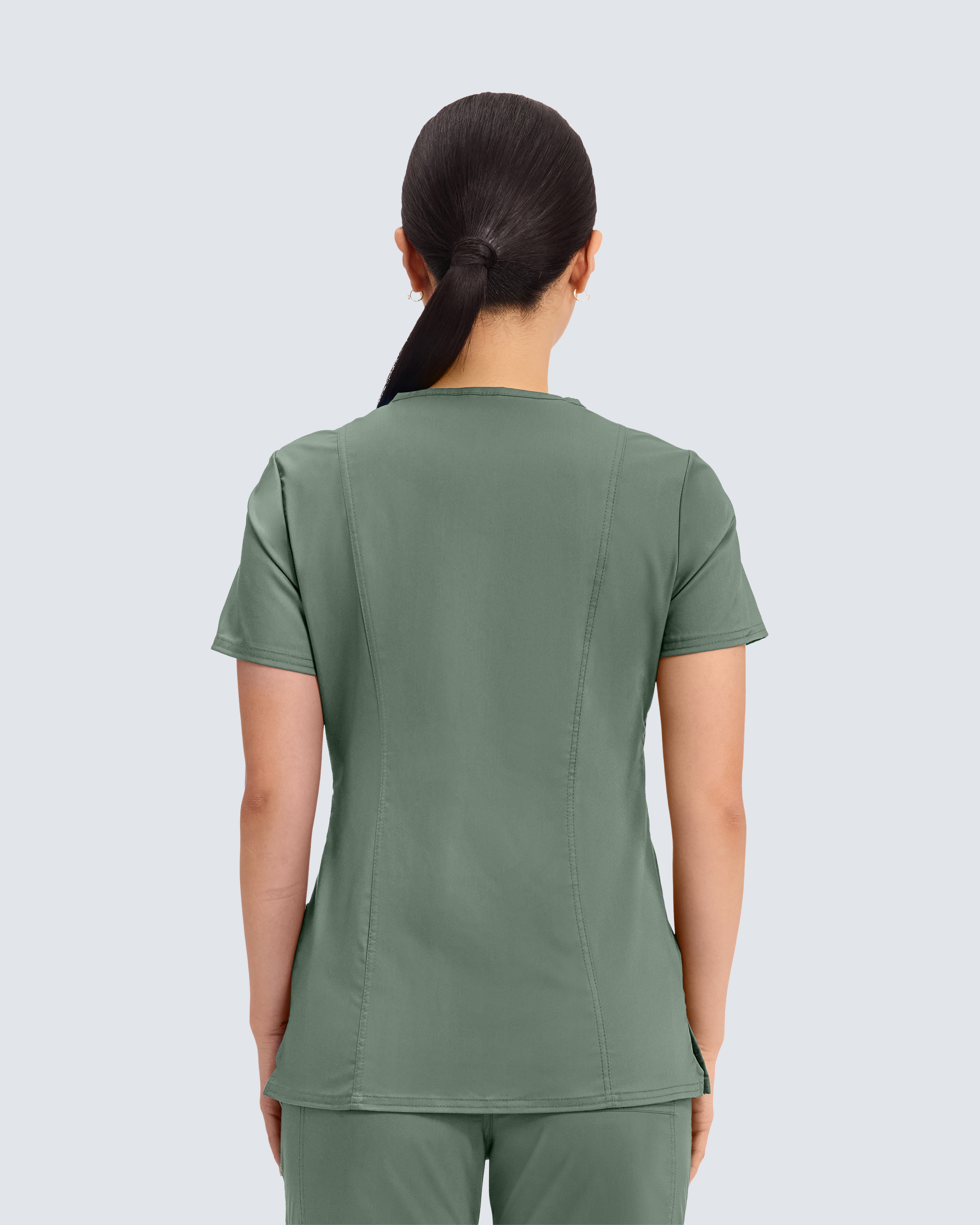 Cherokee Revolution Mock Wrap Top WWE610 Olivengrøn