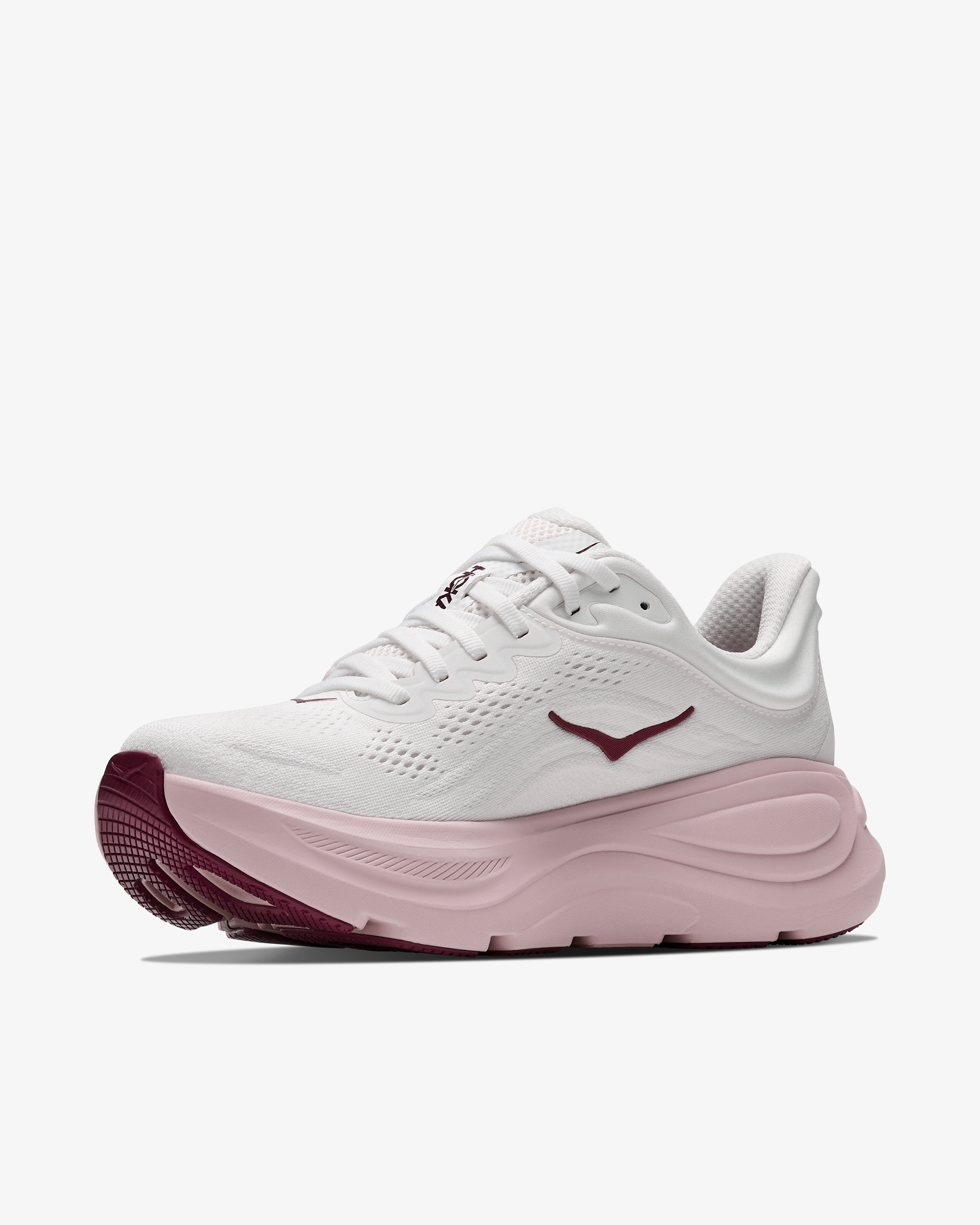 Hoka W Bondi 9 Sneaker White/Pink Opal