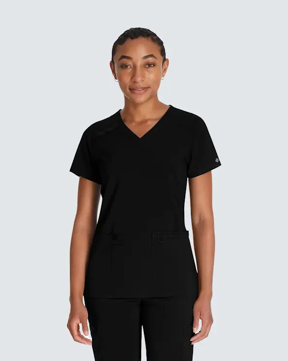 Dickies Essentials Mock Wrap Top DKE625 Sort