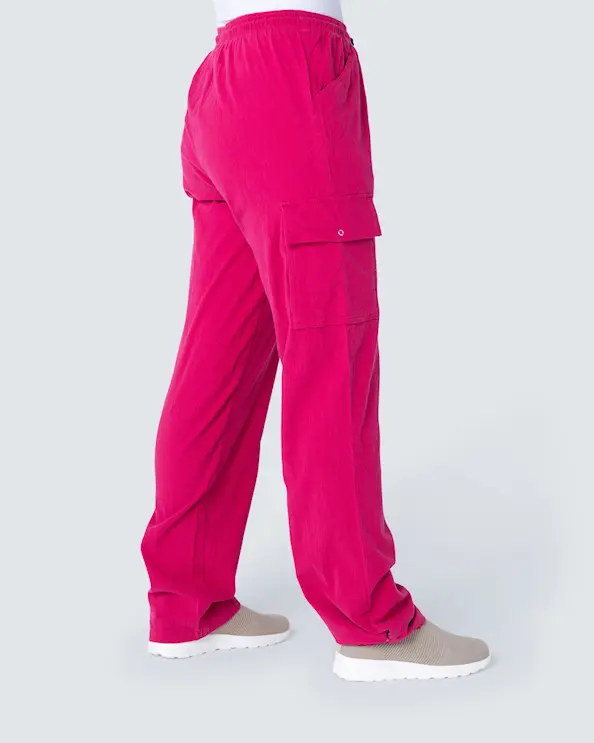 South West Cotton Crincle Cody Fuksia Bukse Unisex