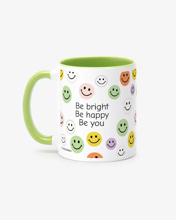 Mugg Smiley vibes  Grön
