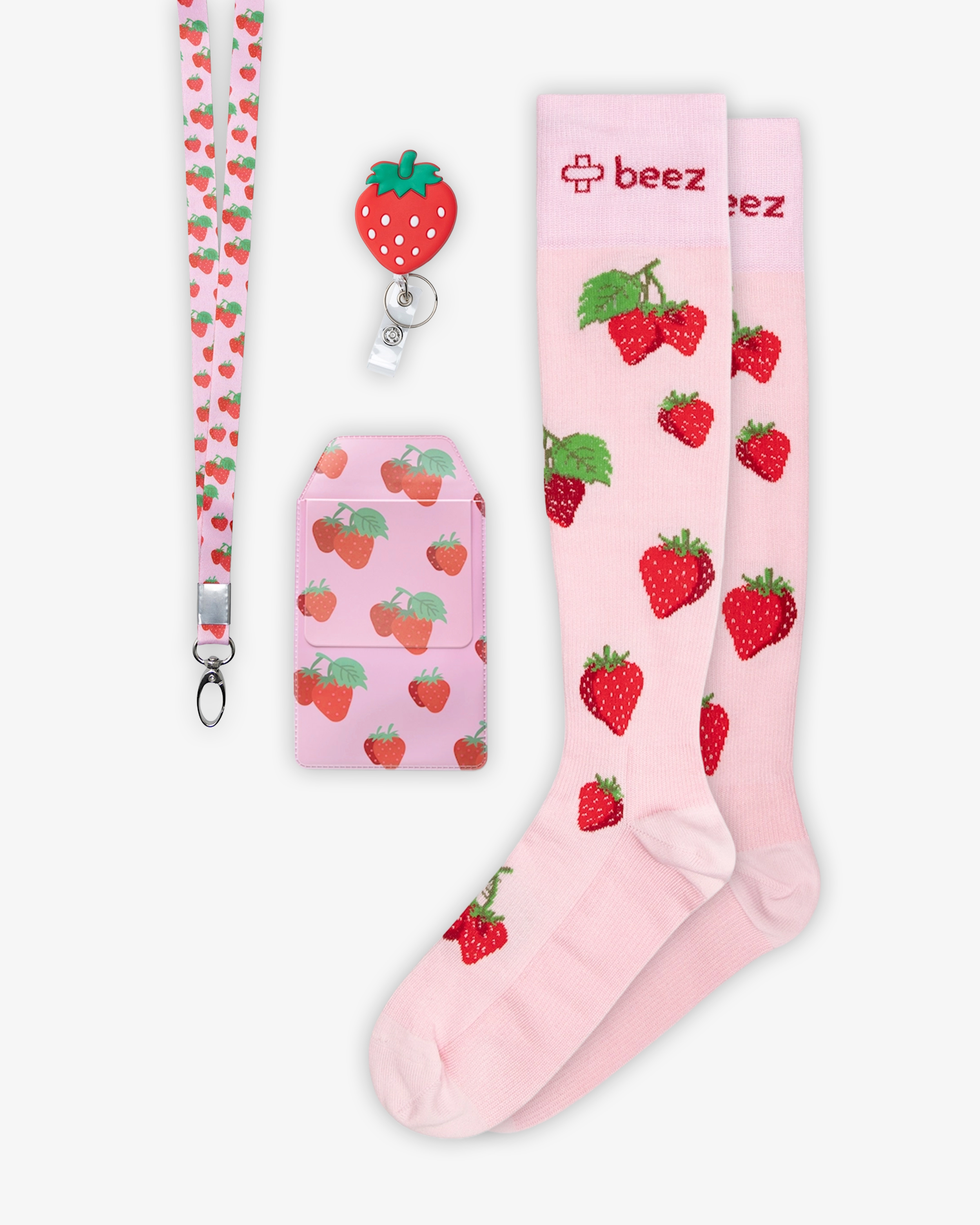 Stödstrumpor Kit Jordgubbar