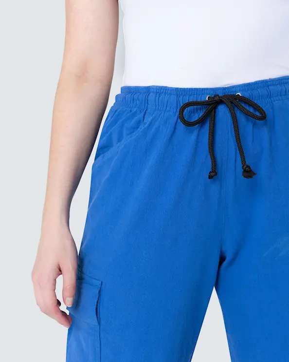 South West Cotton Crincle Cody Sininen Housut Unisex