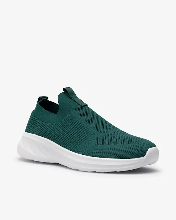 Beez Remedy Slip-on Sneaker Mörkgrön
