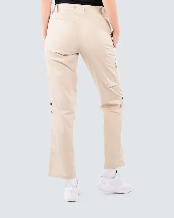 Almedahls Khaki Uppvikbar Byxa Dam