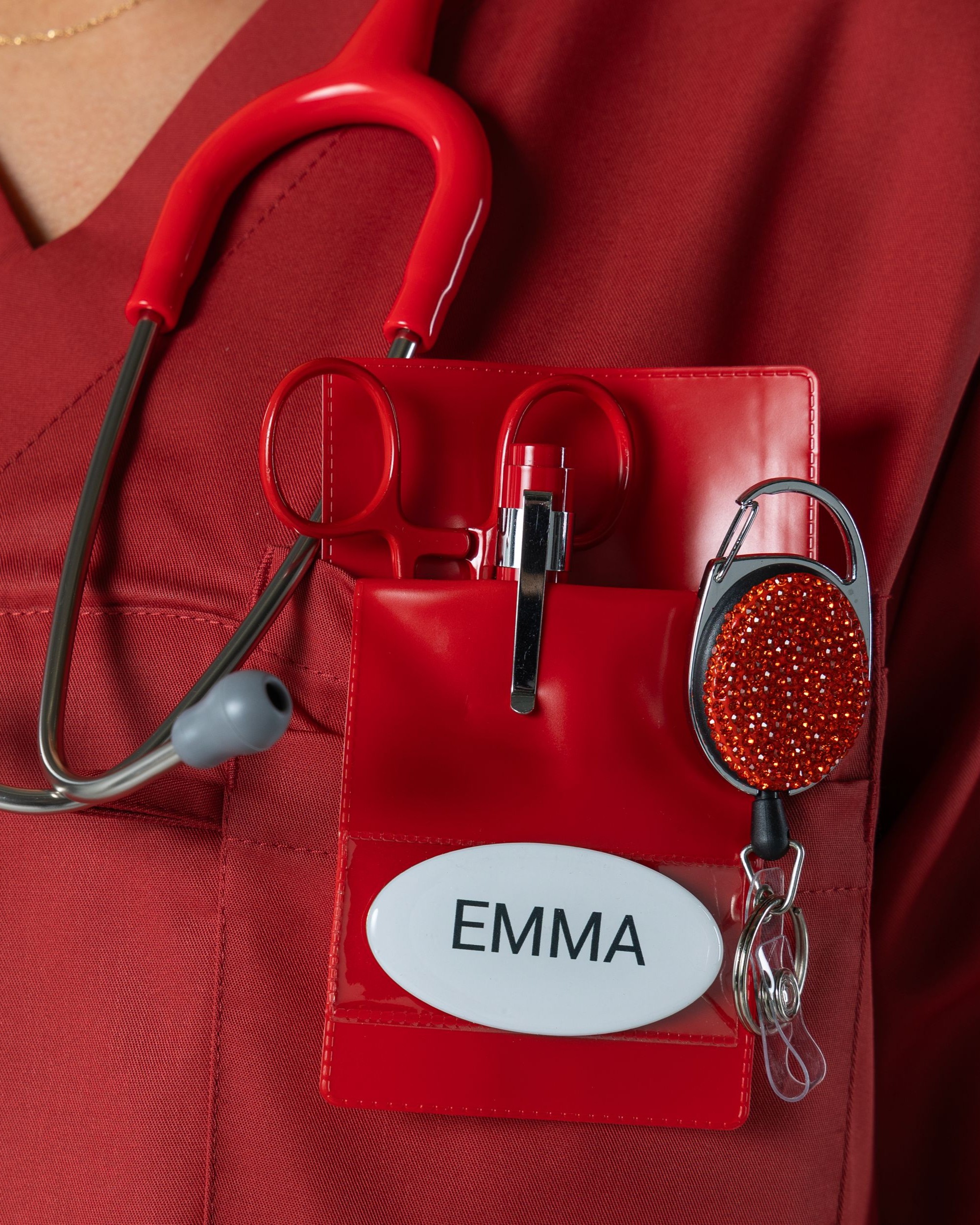 Jojo Kortholder Glitter Rød