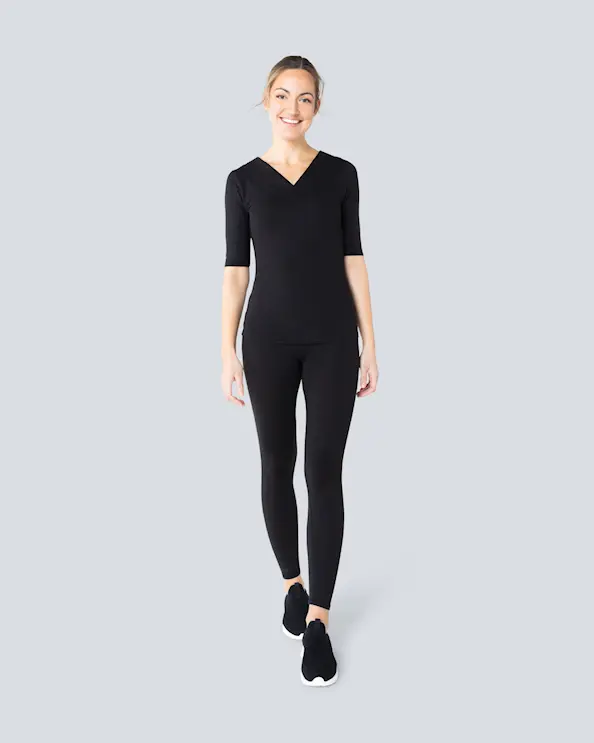 Beez Basics T-shirt med ¾-ærme Sort