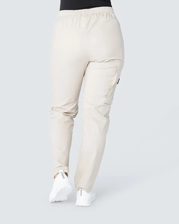 Almedahls Khaki Byxa med Resår Unisex