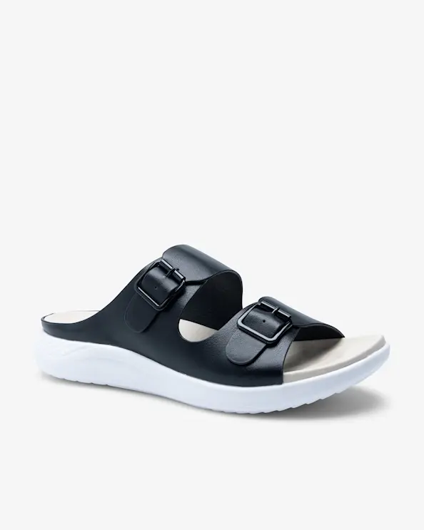 Beez Adore Black Slip in Sandal
