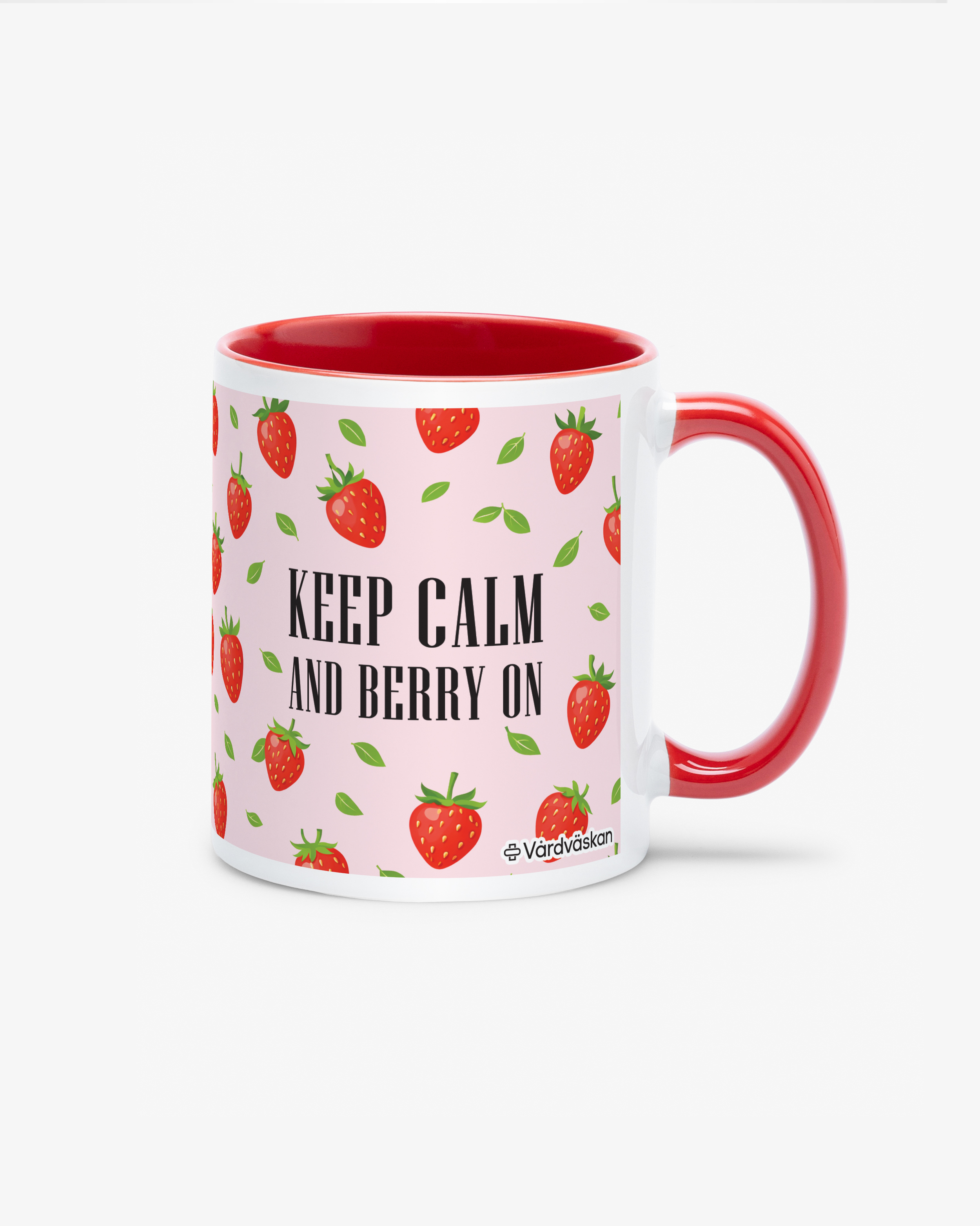 Mugg Sip Happens Berry On Röd