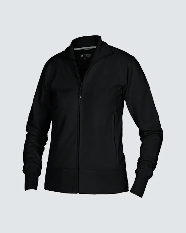 Texstar Sweatshirt med dragkedja Dam Svart