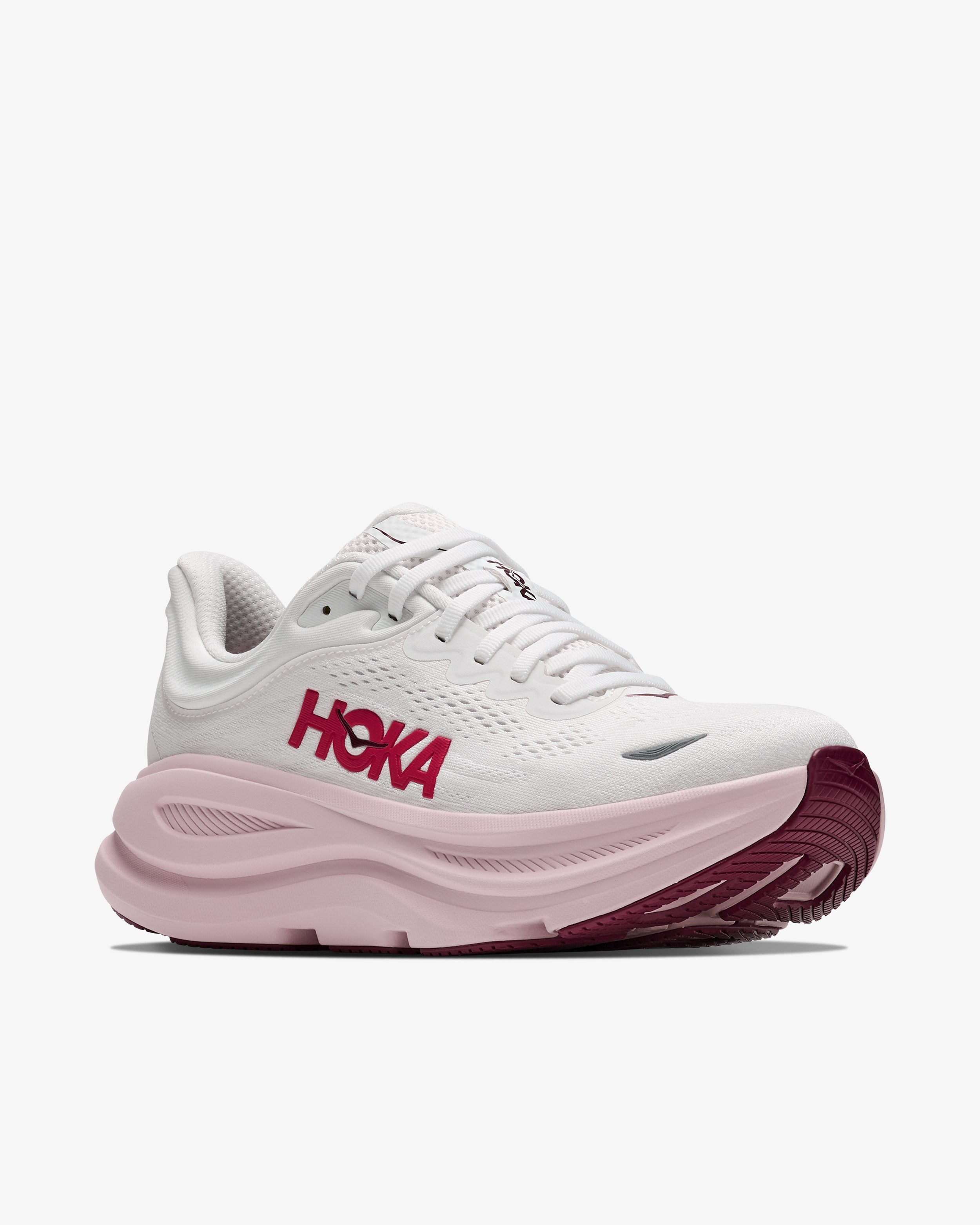 Hoka W Bondi 9 Sneaker White/Pink Opal
