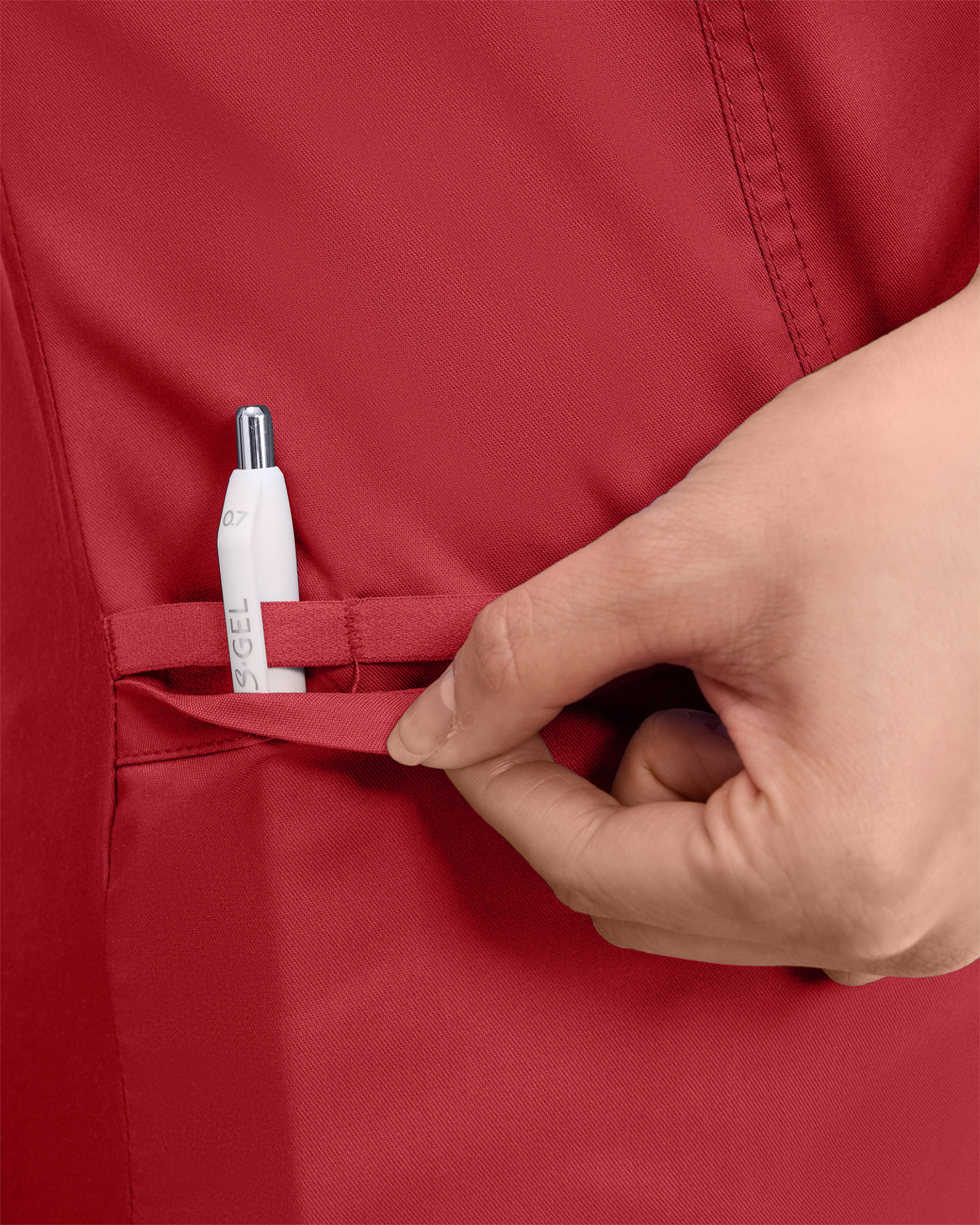 Cherokee Revolution Mock Wrap Top WWE610 Punainen