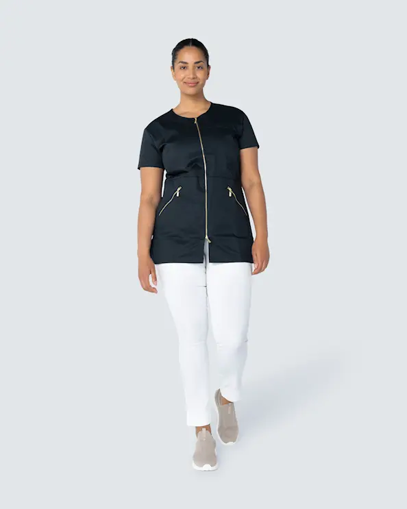 WAW Leah Zip Top Black