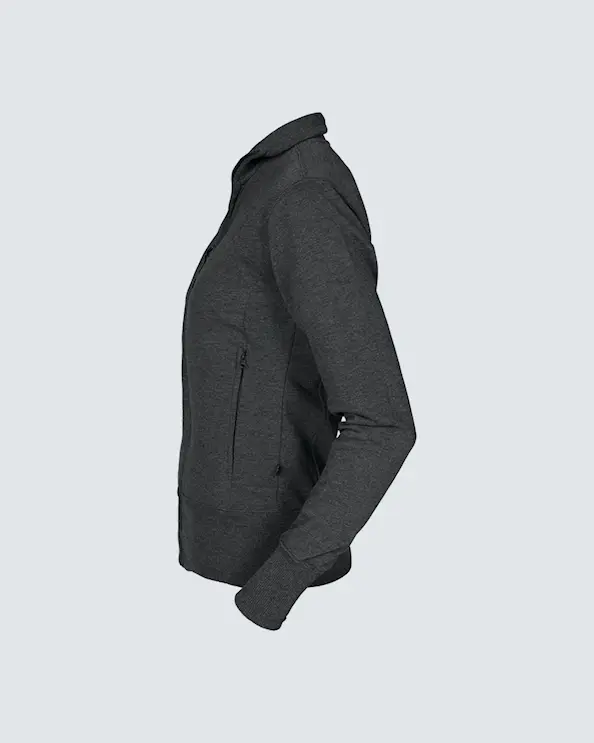 Texstar Sweatshirt med lynlås til kvinder  Graphite