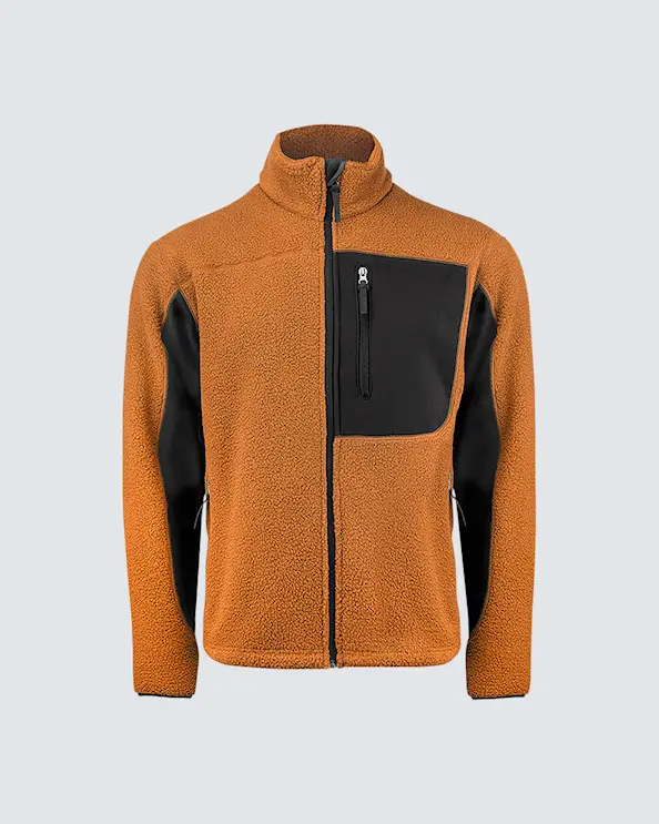 Texstar Pile Fleece Jacka Herr Orange