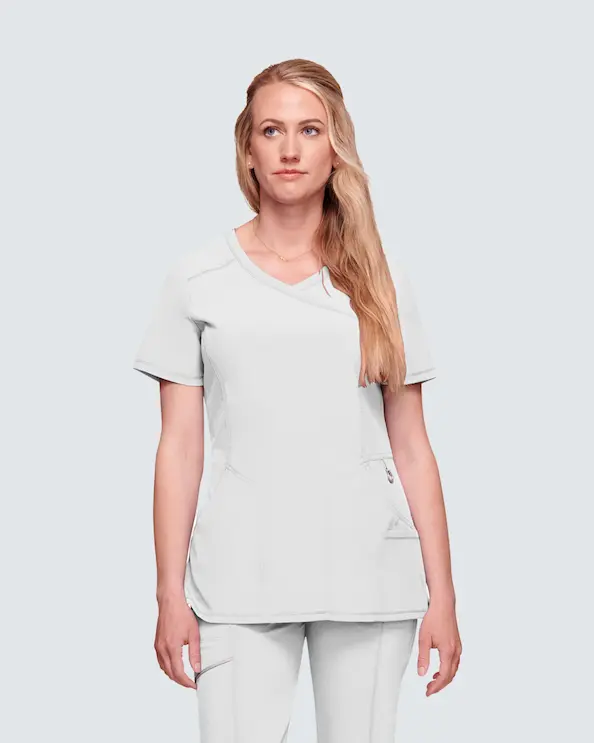 Infinity Mock Wrap Top CKE2625A Valkoinen