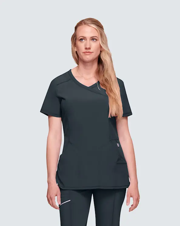 Infinity Mock Wrap Top CKE2625A Grafiitti