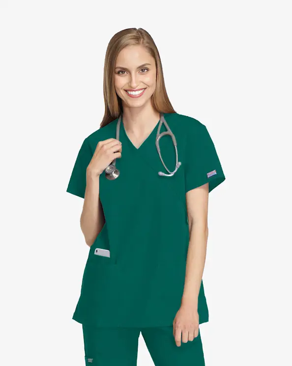 Cherokee Originals Mock Wrap Top WWE4801 Mørke grønn