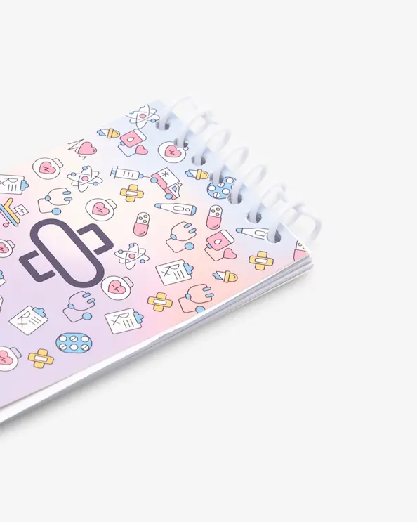 Beez Mini notatblokk Rosa