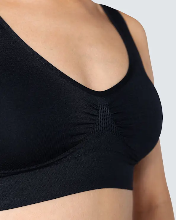 Seamless Topp Marie Svart uttagbara inlägg
