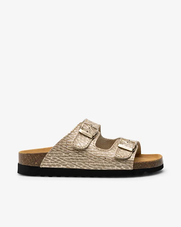 Embla 2736 Airbed Sandal Guld Mönstrad