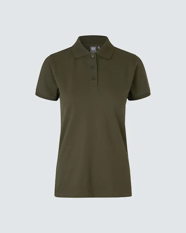 ID Identity Polo Shirt til damer Olivengrøn