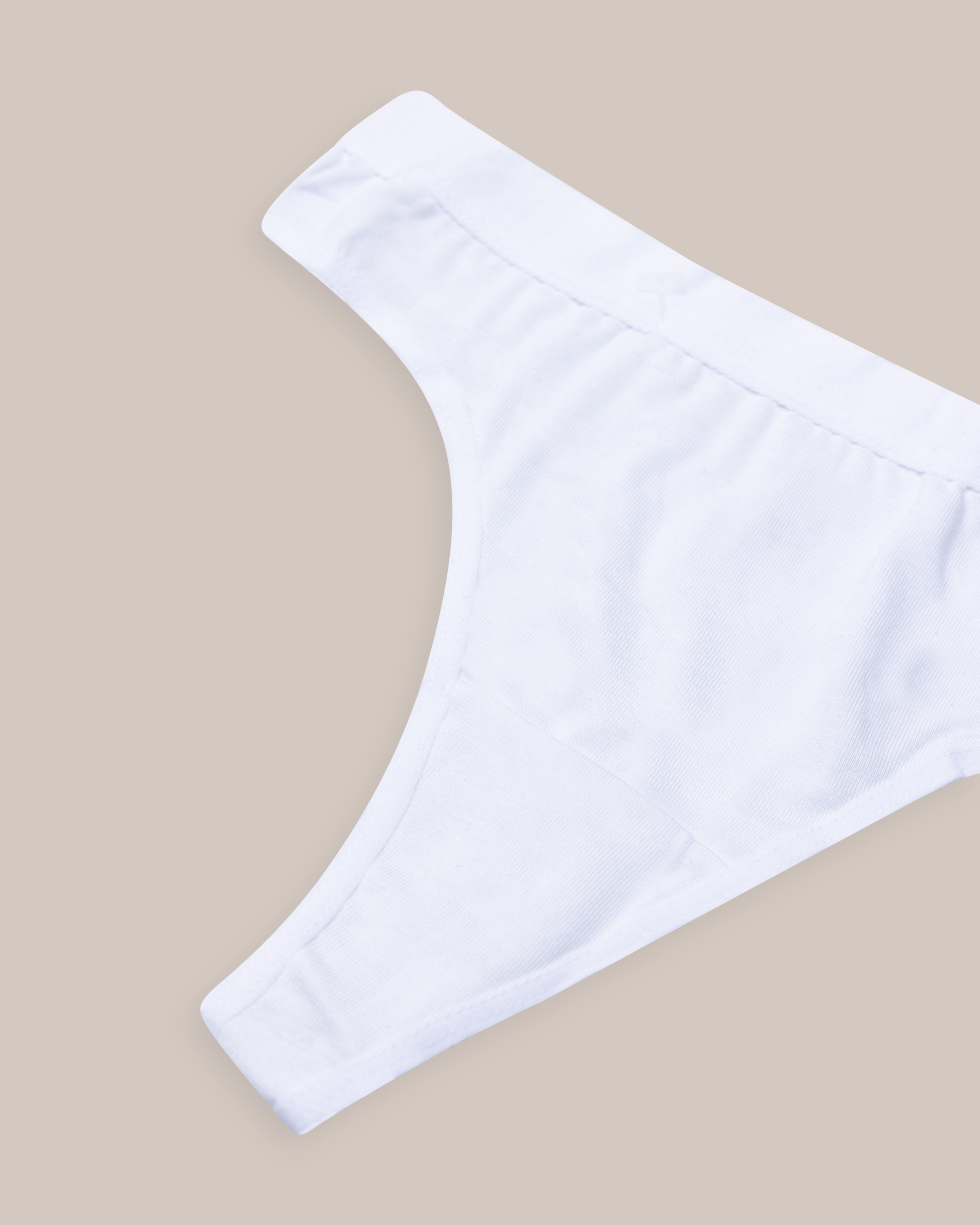 G-strengs-trusse Bambus Hvid