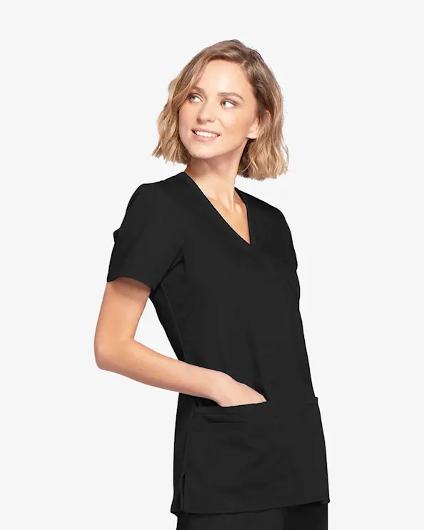 Cherokee Originals Mock Wrap Top WWE650 Schwarz